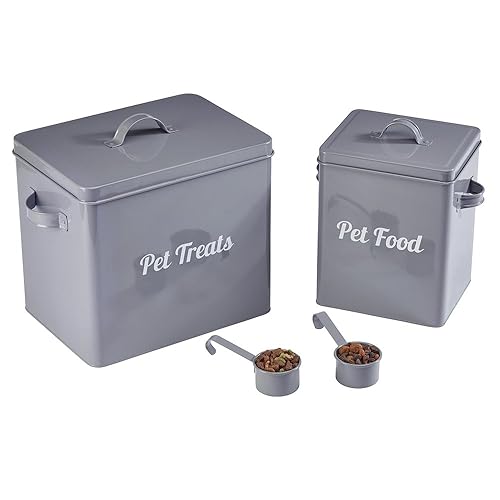 Vintage Retro Style Matt Enamel DOG FOOD Tin The Trendy Tin