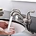 Best Brushed Nickel 2 Handle Brass Lavatory Vessel Bathroom Sink Faucet, Pop Up Lift Not Included.