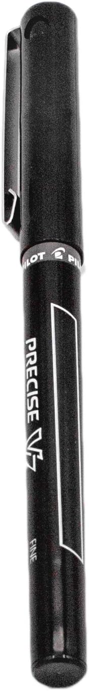 PILOT Precise V7 Stick Liquid Ink Rolling Ball Stick Pens, Fine Point (0.7mm) Black Ink, 4-Pack (26003) : Office Products