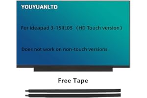 YOUYUANLTD LCD Touch Screen Replacement for Lenovo ideapad 3-15IIL05 3-11L05 3-15IML05 3-15ITL05 3-15ADA05 81WE, HD 1366x768, 40 Pin Touch LCD Display (81WE006KUS 00KVUS 00NKUS 000DUS 000EUS 0045US)