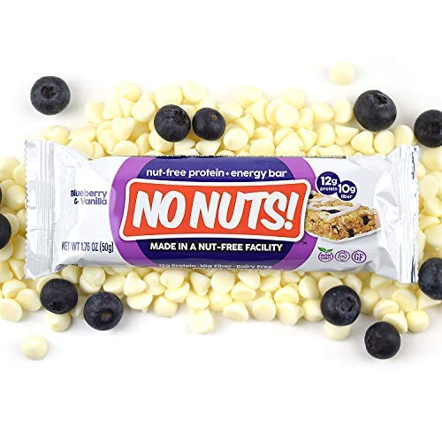 No Nuts! 100 Nut Free Dairy Free Vegan Protein Bars, Blueberry