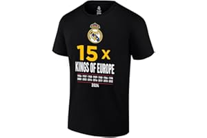 ICON SPORTS GROUP Icon Sports Men Compatible with Real Madrid Officially Licensed Soccer T-Shirt Cotton Tee -02
