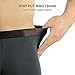 DAVID ARCHY Men's Underwear Bamboo Rayon Breathable Trunks Basic Solid Super Soft Underwear in 4 Pack No Fly (M, Dark Gray - 2.5