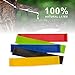 RJQ Exercise Resistance Loop Bands, (24 x 2-Inch) Set of 5 Fitness Exercise Bands with 100% Natural Latexl Best for Yoga, Stretching, Outdoor Exercise.