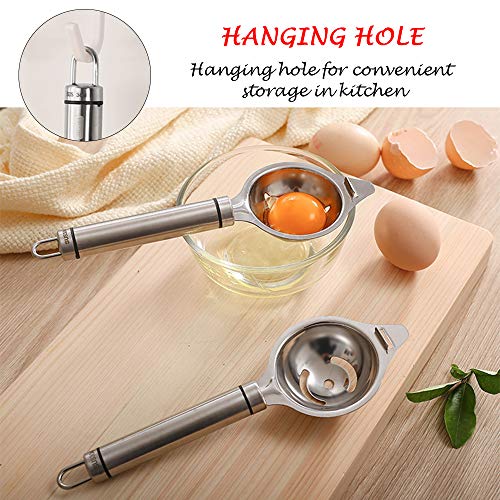 POLAR HAWK Egg Separator,Stainless Steel Egg Yolk Separator Egg White