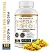 High Strength Omega 3 Fish Oil Supplement 3750MG (HIGH EPA 1350MG + DHA 900MG) 180 Capsules - Fish Oil Omega 3 Pills Triple Strength Burpless Wild Caught Fish Oil Capsules Heart Health Joint Support