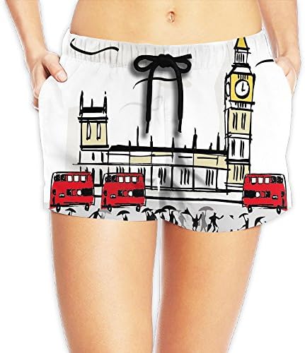 2017 The Popular Style Womens's Colourful Big Ben And Bus Sweat Pants Light 7.05oz