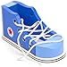 Imagination Generation Cool Kicks Blue Lacing Sneaker - Wooden Practice Lace Up Tie Shoe with One Loop Method Instructions