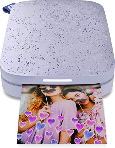 HP - Sprocket 2nd Edition Instant Photo Printer - Lilac (1AS91A)