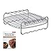 [XLVersion] Air Fryer Accessories - Air Fryer Rack XL with 5 Skewers, Recipes Included, Compatible with Philips XL/Power Air Fryer XL/GoWISE USA XL/Cooks Essentials Air fryer XL