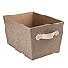 Creative Scents Fabric Decorative Storage Basket (Sand Dunes)