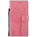 Sony Xperia L1 Case, Linkertech [Kickstand Feature] PU Leather Wallet Flip Pouch Case Cover with Wrist Strap & Card Slots for Sony Xperia L1 5.5'' 2017 Release (B-1)