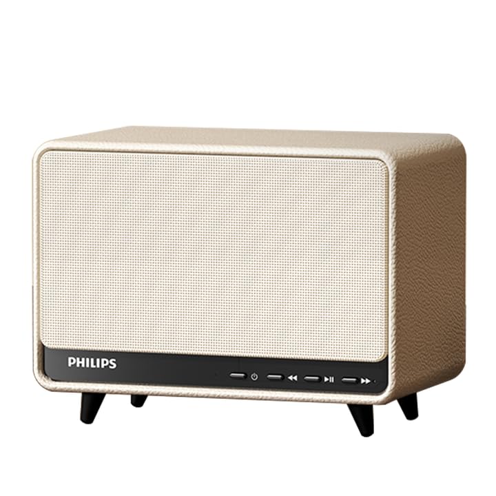 PHILIPS Bocina Bluetooth, Altavoz Bluetooth Portátil con Graves Profundos, 30 W, Bluetooth 5.3, 13h de Reproducción, Admite Bluetooth/AUX/TF/U Disk para Interiores, Fiestas, Exteriores (Blanco)