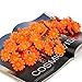 100pcs Artificial Gerbera Daisy Flower Heads for DIY Wedding Party (Orange)