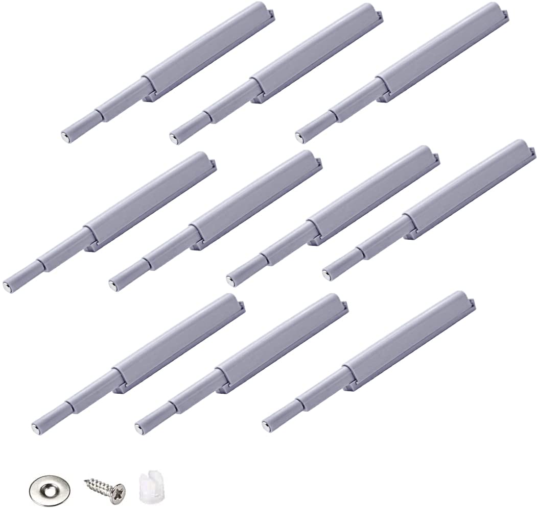 LATRAT 10 Pieces Push Pull System for Doors Closure Push Pull Doors, Magnetic Latch for Opening/Closing the Door with Simple Push Button