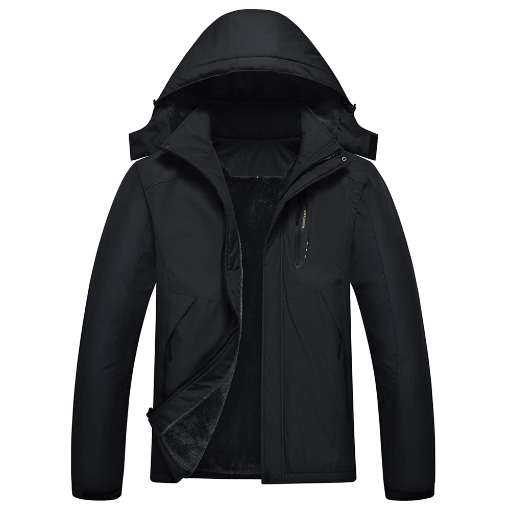 Jingangjin Men's Mountain Waterproof Ski Jacket Winter Windbreaker Warm Hooded Snowboarding Raincoat Jackets Image