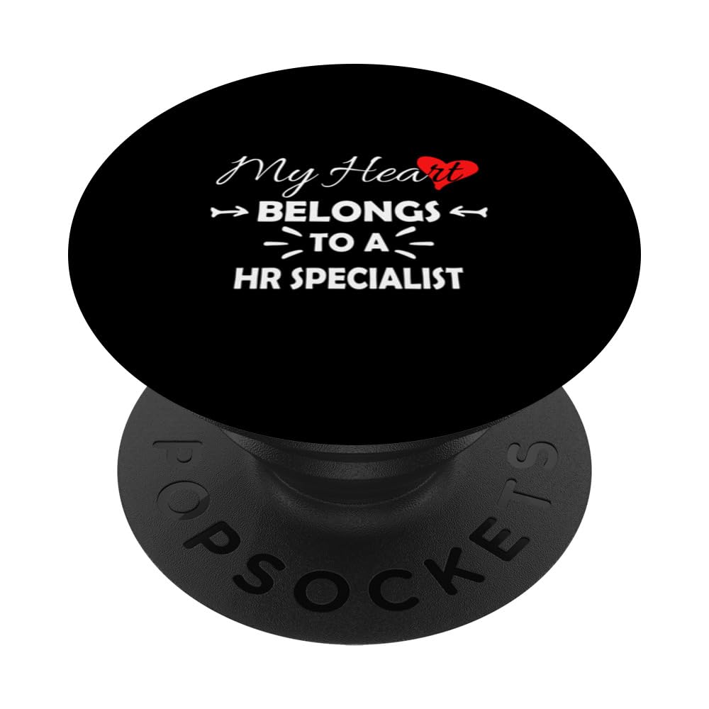 My heart belongs to a HR Specialist PopSockets Swappable PopGrip