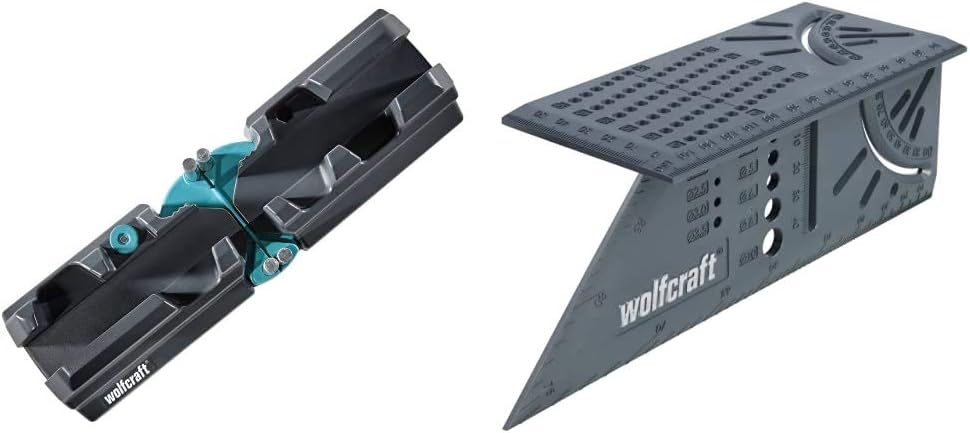 wolfcraft Bevel and Mitre Box 6948000 | 2-in-1 Steel mitre Box with ...