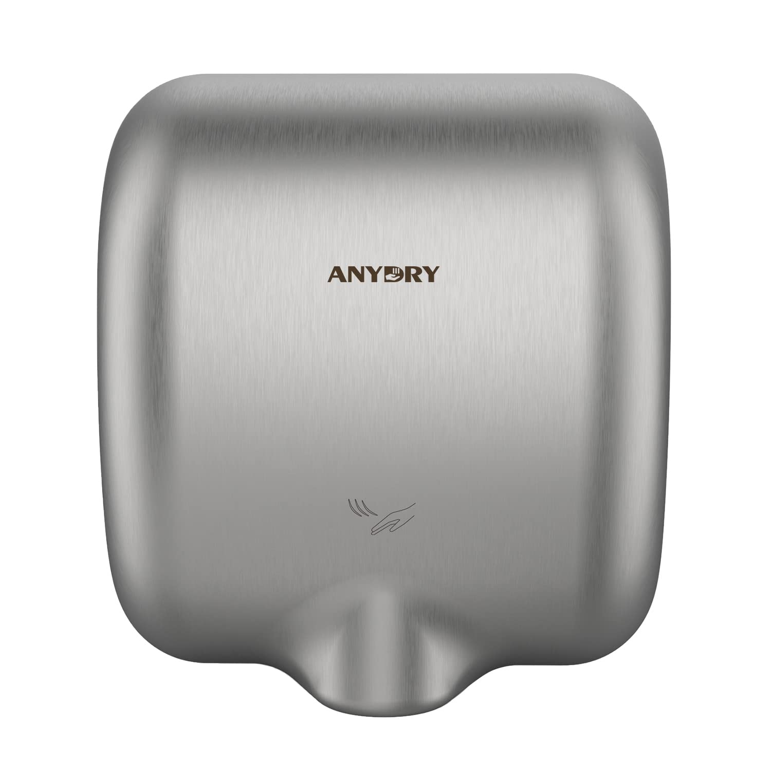 anydry 2800 Commercial Hand Dryer,Heavy Duty Stainless Steel Hand Dryers,Electric Hand Dryer For Toilet.(Brushed)