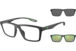 Emporio Armani Men's Ea4189u Universal Fit Sunglasses with Two Interchangeable Clip-ons