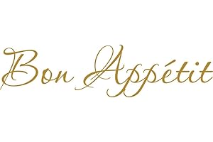 Klein_Kreations "Bon Appetit Wall Décor Vinyl Decal, Gold (Metallic)