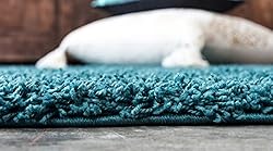 Unique Loom Solid Shag Collection Area Rug