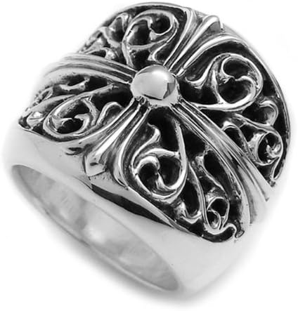 Amazon Chrome Hearts クロムハーツ リング 指輪 メンズ Chr 036 クラシック オーバル クロス リング サイズ Us11 0 日本サイズ約24号 ジュエリー 通販