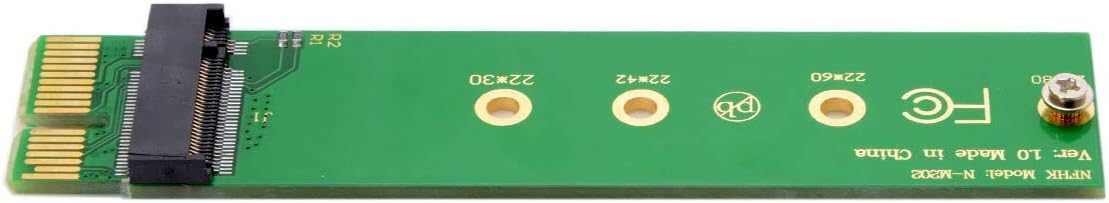 Cablecc NGFF M-Key NVME AHCI SSD to PCI-E 3.0 1x x1 Vertical Adapter for XP941 SM951 PM951 960 EVO SSD