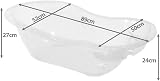 Simpahome 50L Large Clear Baby Bath Tub with Integrated Plug Hole view 6