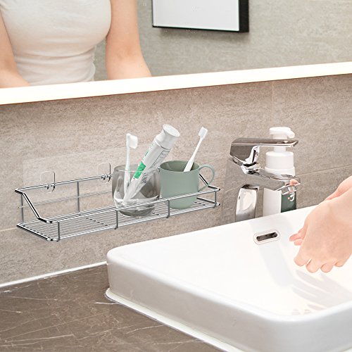 2 ODesign+Adhesive+Bathroom+Organizer+Stainless