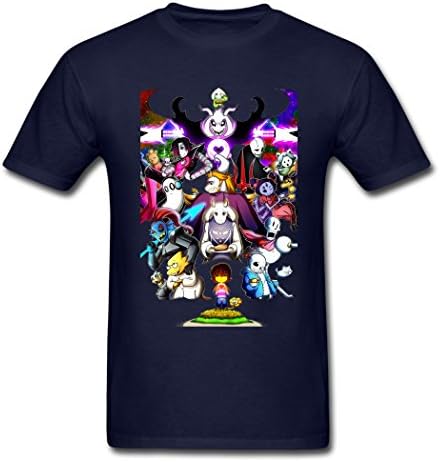 PEILIN Strong Durability Undertale Characters Filled With Determination Men's T-Shirt