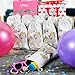 IN WORDS Unicorn Party Favor Gift Bags - Cotton Goodie Drawstring Loot Treat Bags for Girls, Kids Birthday Favors Decoration Supplies (10 Pack)