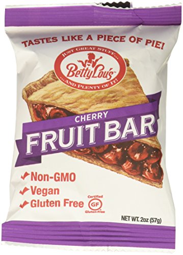 Betty Lou's - Gluten-Free Fruit Bar Snack - Cherry, 12 Bars