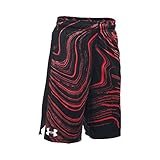 Under Armour Boys' Eliminator Printed Shorts, Risk Red (608), Youth X-Large