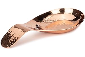 Thirstystone Large Hammered Stainless Steel Penny Copper Colored Spoon Rest. Measures 9.75” x 4.25” Large Enough for Ladels