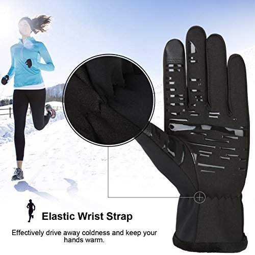 VBG VBIGER Winter Gloves Sports Touchscreen Gloves Thick Cycling Gloves Warm Fleeced Lining Cold Weather Gloves for Men Women