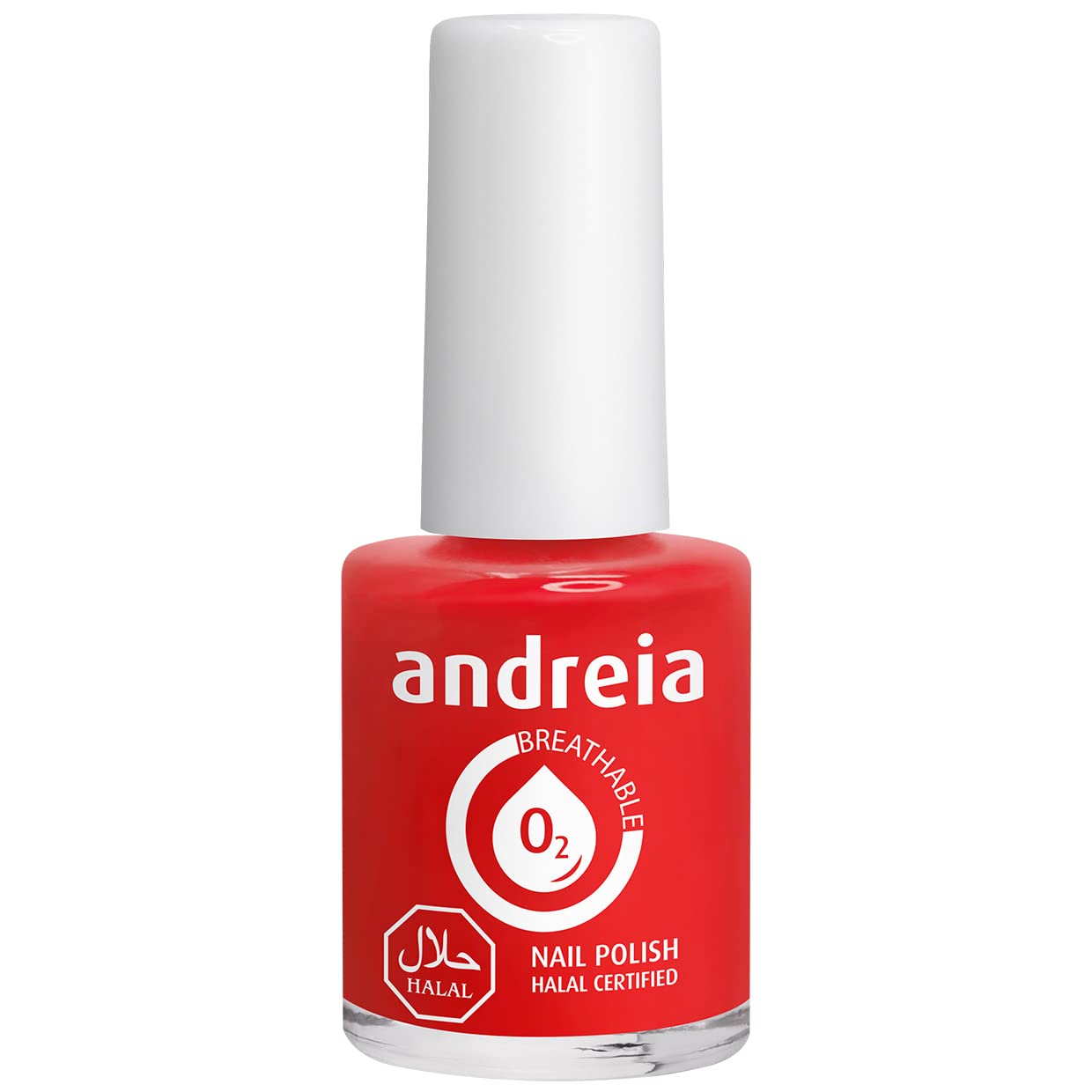 Andreia Halal Breathable Nail Polish Varnish - Water Permeable - B15 Red 10.5 ml