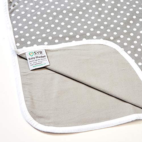 image for SYB EMF Protection Baby Blanket; 40”x32” Anti-Radiation Silver Lin