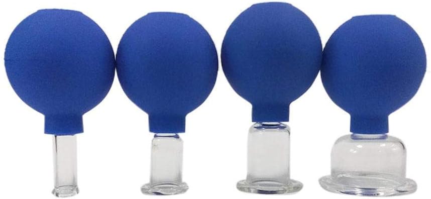 Cupping Set - Chinese Cupping Therapy Sets - Household Cupping Ball Glasses Cupping Set - For Pain Relief Head Massage Back Face Body Anti-aging - 4 Sizes