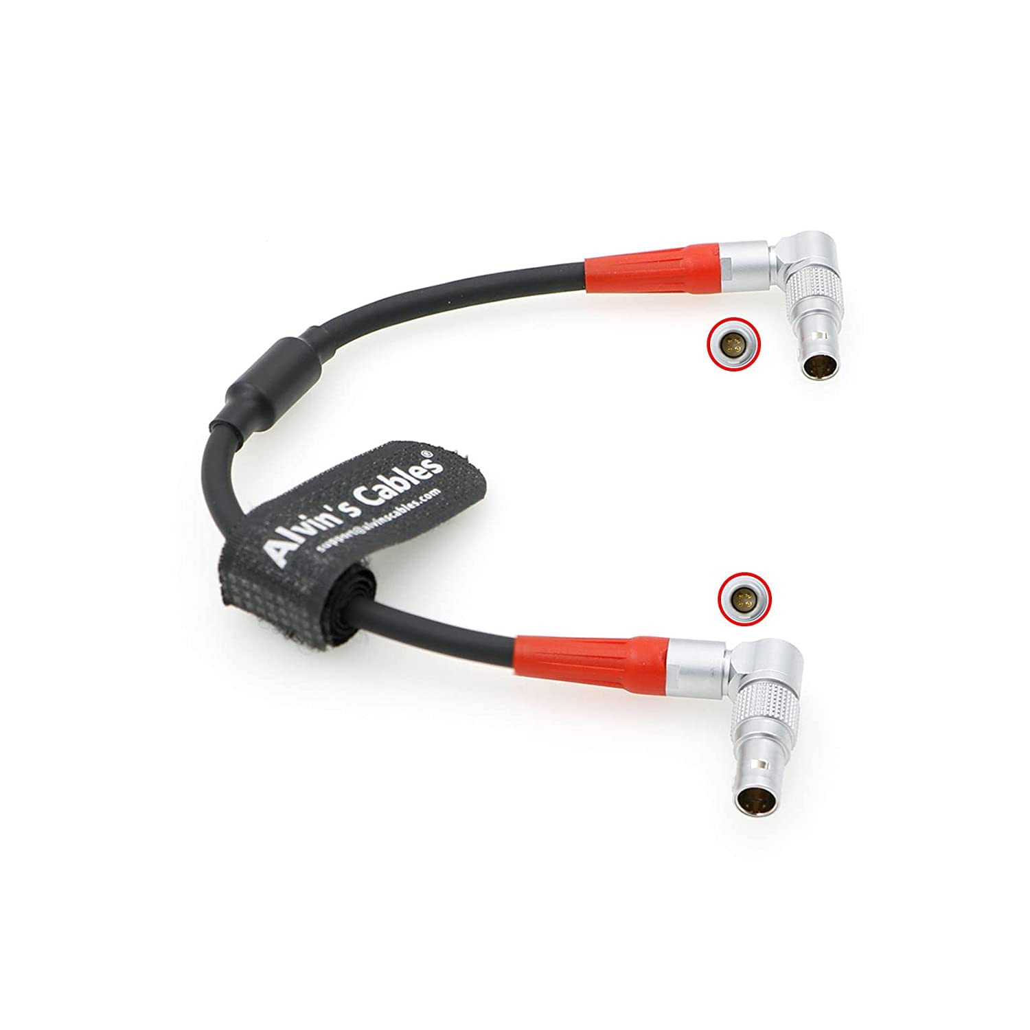 Alvin's Cables LBUS Cable for ARRI cforce RF Motor| Master Grips Rotatable Right Angle 4 Pin to 4 Pin Male 30cm|12inches