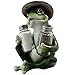 Decorative Country Frog & Dragonfly Glass Salt and Pepper Shaker Set with Display Stand Figurine Sculpture for Country Kitchen Table Decor or Whimsical Dining Room Decorations & Collectibles As