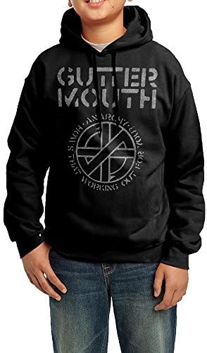YHTY Youth Boys/Girls Sweatshirt Guttermouth Black Size M