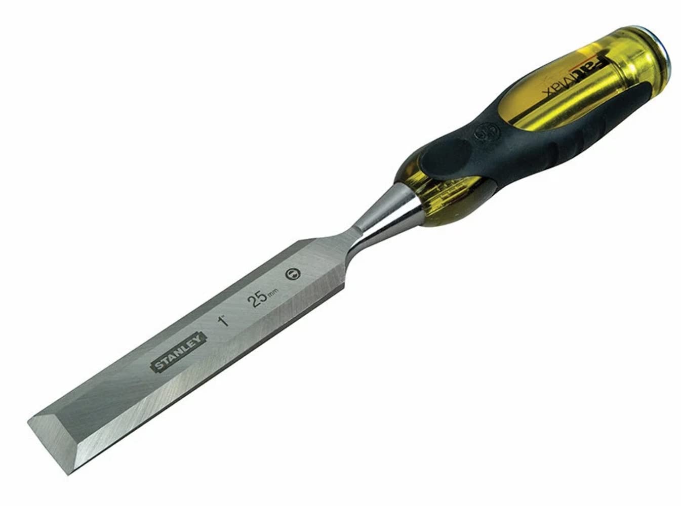 STANLEY FATMAX 25mm Thru Tang Chisel with Bevel Edge and Strike Cap, 0-16-261