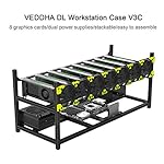 Bslemon-8-GPU-Fanless-Stackable-Miner-Aluminum-Mining-Frame-Mining-Rack-Black-Mining-Rack-for-Mining-Bitcoin-Crypto-Coin-CurrencyV3C-EthereumETH-MoneroXMR-SiacoinSC