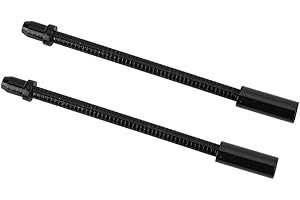 Flexible Brake Noodle, 1 Pair Stainless Steel Soft V Brake Pipe Compatible with Mountain Bike Highway Bike Folding Bike(Black