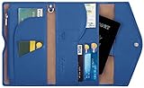 Travelambo Rfid Blocking Passport Holder Wallet & Travel Wallet Envelope (blue)
