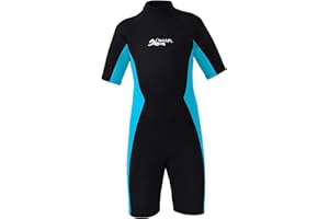 OMYAFL Wetsuit for Kids Boys Girls 2mm Neoprene Wetsuit in Cold Water Swimming and Surfing
