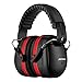 Mpow 035 Noise Reduction Safety Ear Muffs, Shooters Hearing Protection Ear Muffs, Adjustable Shooting Ear Muffs, NRR 28dB Ear Defenders for Shooting Hunting Season, with a Carrying Bag- Red