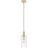 Hunter - Gatz 1-light Alturas Gold, Mini Pendant Light, Dimmable, Modern Style, Cylinder Shaped, for Bedrooms, Kitchens, Dini