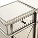 Elegant Lighting 3 Drawer 4 Door Cabinet in Silver Clear 60